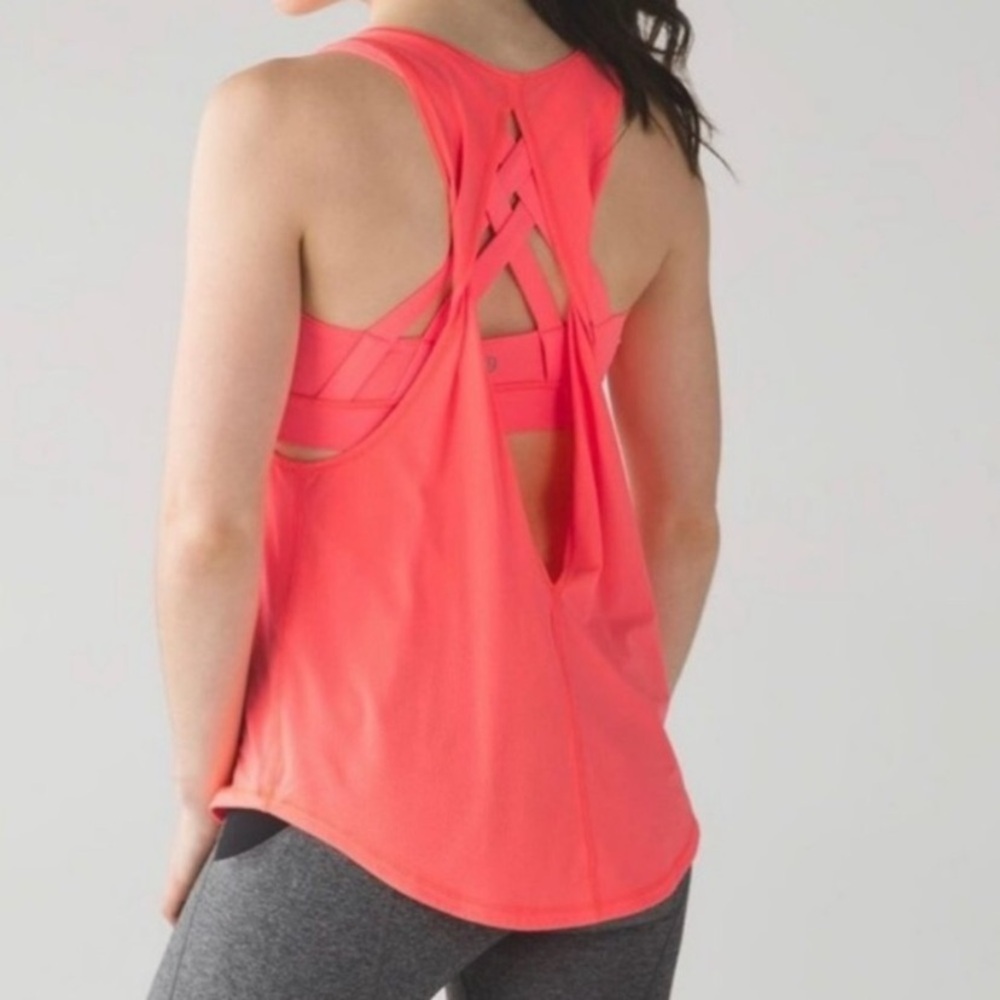 Lululemon Athletica Pink Sleeveless Tank Top